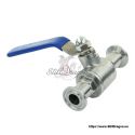 3/4" Tri-Clamp Ball Valve with 3/8" Bore